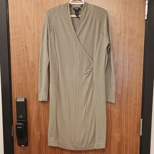 Olsen Olive Green Wrap Dress Sz 12.